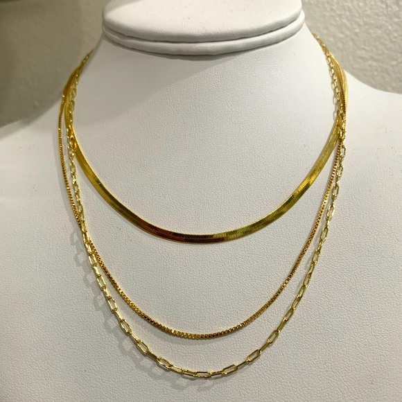 🎉HP🎉Paper Clip Necklace | 14k Gold Filled - Picture 3 of 5
